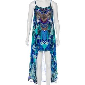 Camila Hi-lo silk mini dress Size S